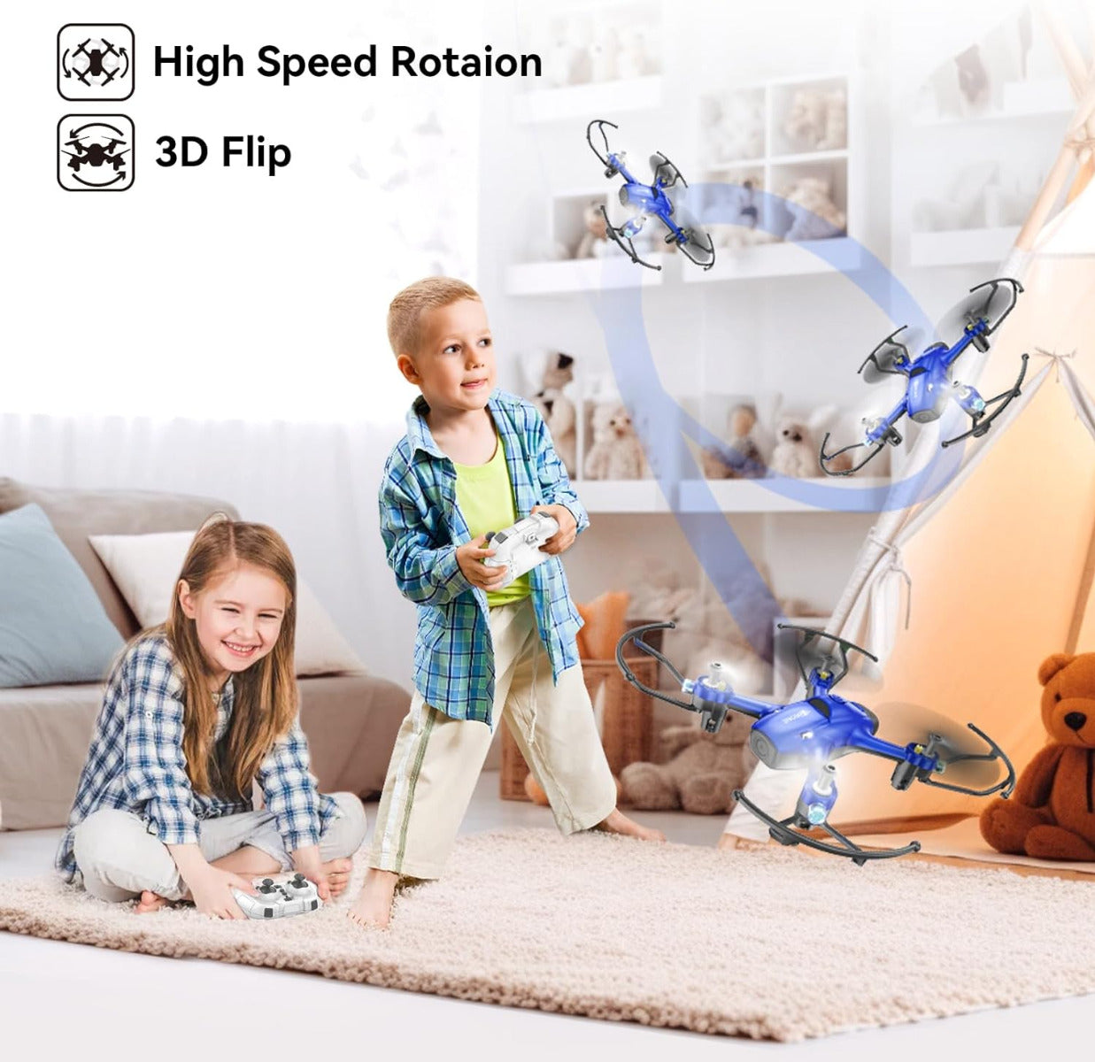 Buy Nekto 2.4G RC Drone Blue | Yallatoys.com