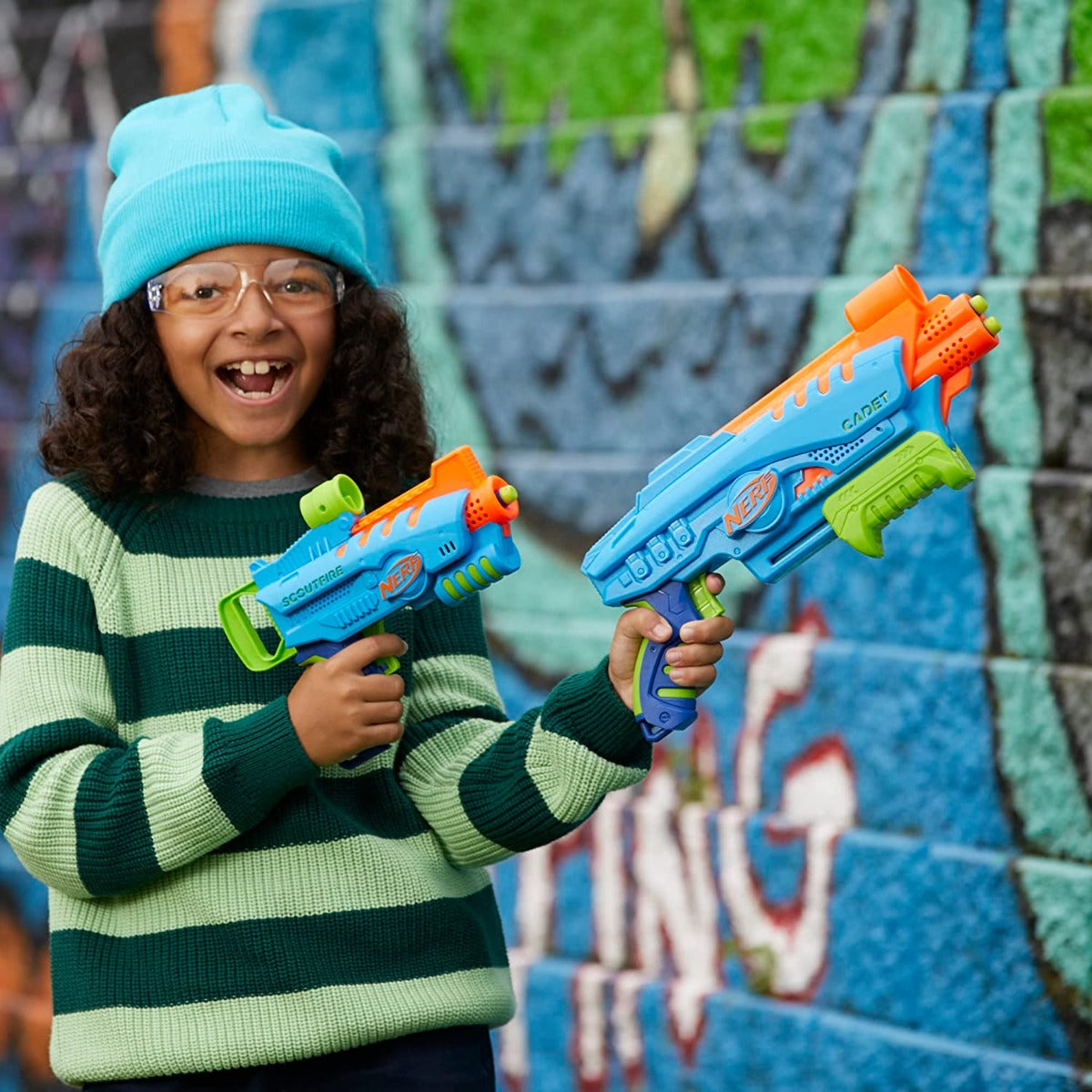 Buy Nerf Elite Junior Ultimate Starter Set with 2 Easy Play Blaster & 15 Darts | Yallatoys.com