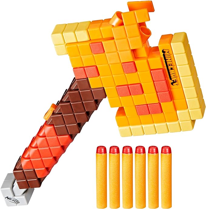 Buy Nerf Minecraft Firebrand Dart Blasting Axe | Yallatoys.com