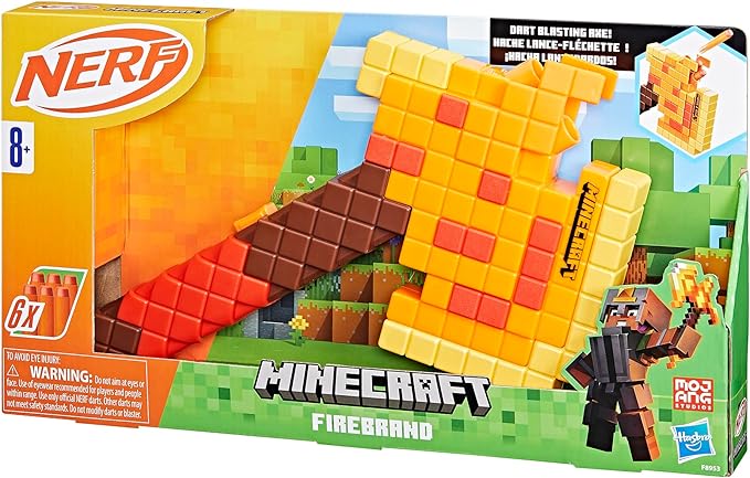 Buy Nerf Minecraft Firebrand Dart Blasting Axe | Yallatoys.com