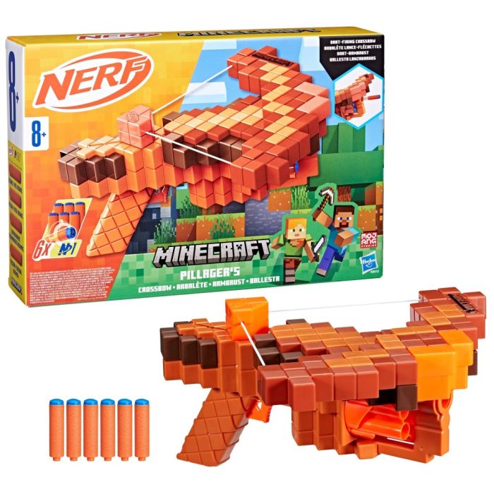 Buy Nerf Minecraft Pillagers Crossbow Launcher & Darts | Yallatoys.com