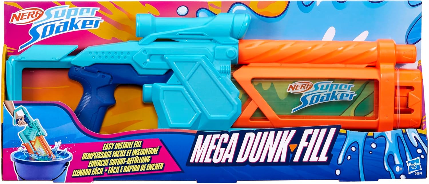 Buy Nerf super soaker mega dunk fill water blaster easy instant fill tank  | Yallatoys.com