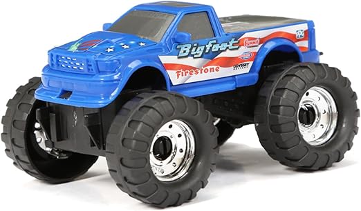 Buy New Bright Big Foot Car Carrier with 4 Trucks Playset | Yallatoys.com