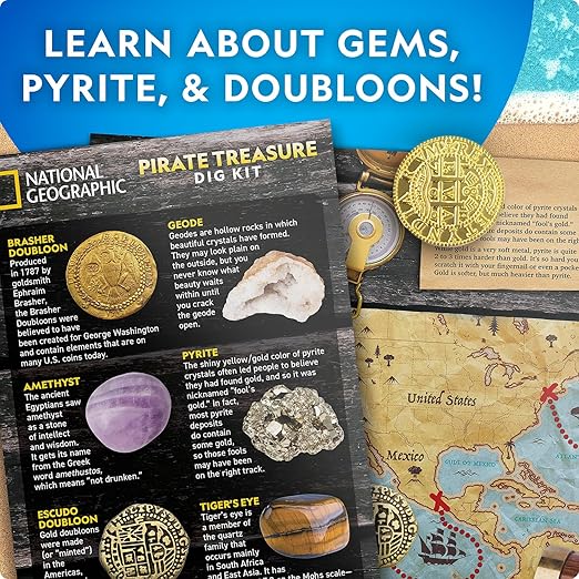 Buy National Geographic Pirate Treasure Dig Kit | Yallatoys.com