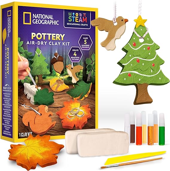 Buy National Geographic Ornament Air-Dry Clay Pottery Craft Kit | Yallatoys.com