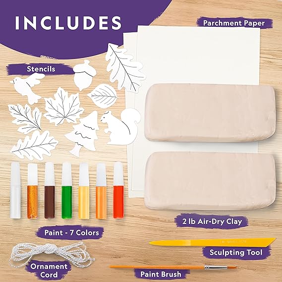 Buy National Geographic Ornament Air-Dry Clay Pottery Craft Kit | Yallatoys.com