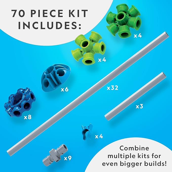 Buy National Geographic Kids Fort Building Kit 70pcs | Yallatoys.com