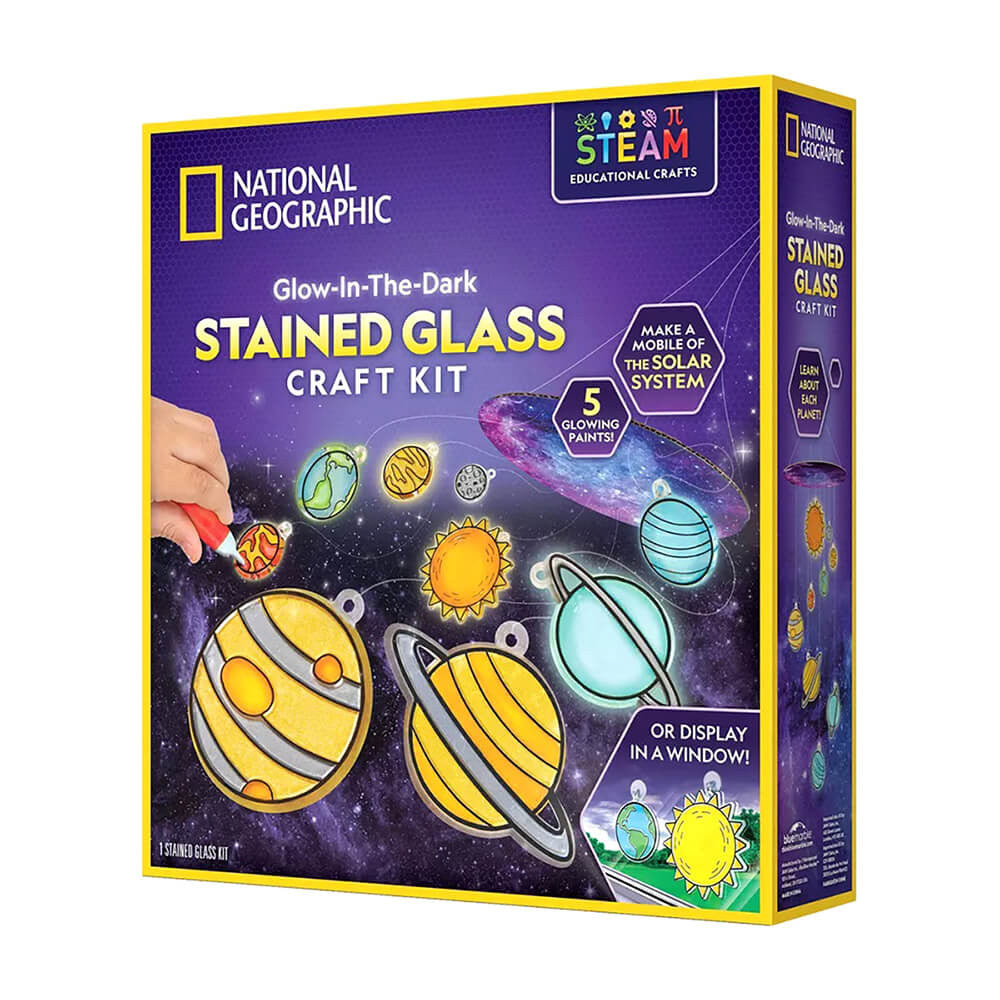 Buy National Geographic Stained Glass Solar System Craft Kit | Yallatoys.com