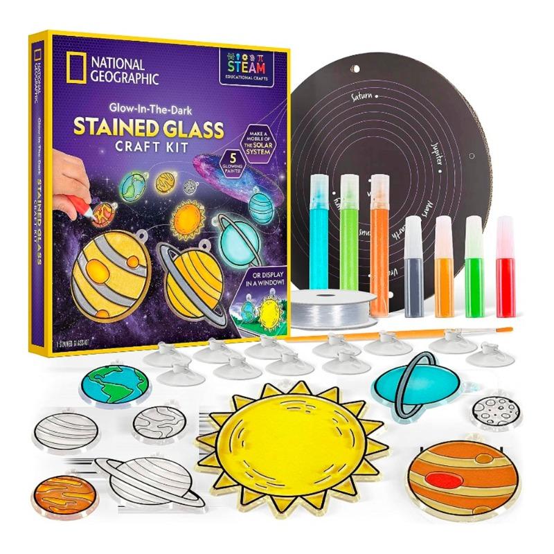 Buy National Geographic Stained Glass Solar System Craft Kit | Yallatoys.com