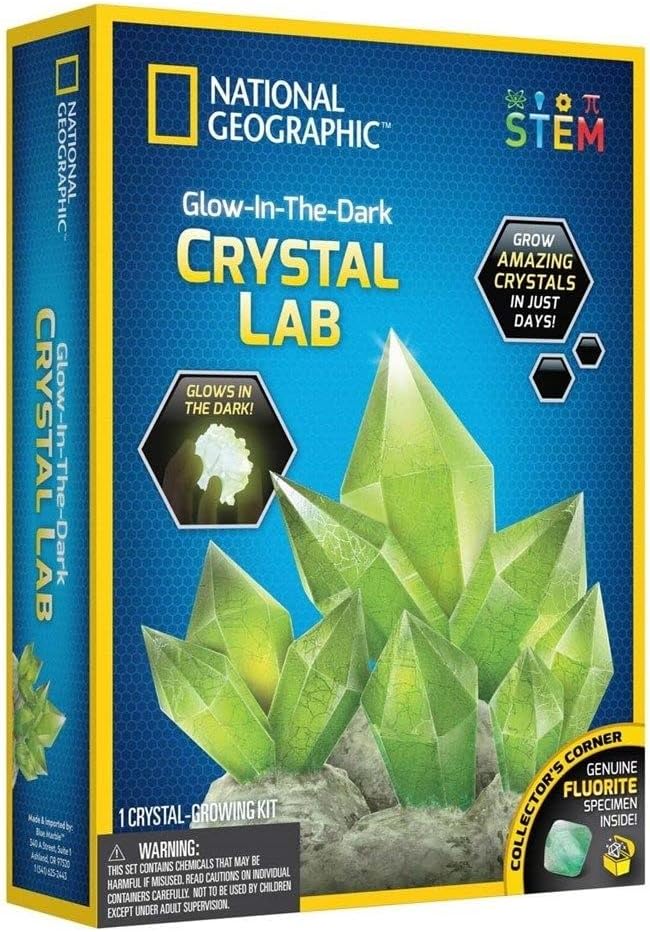 Buy National Geographic Glow in the Dark Crystal Growing Lab DIY Crystal Creation | Yallatoys.com
