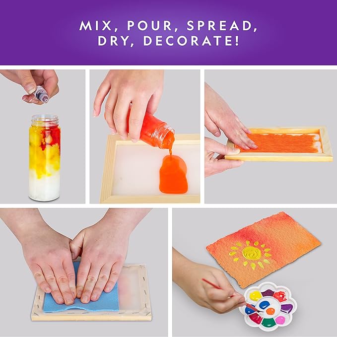Buy National Geographic Kids Paper Making Kit Make and Decorate 10 Sheets of Craft Paper | Yallatoys.com