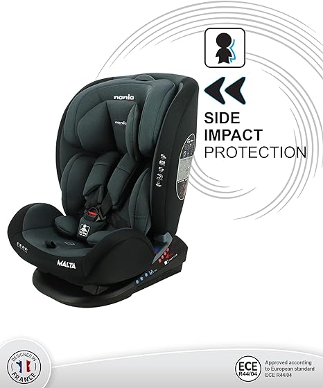 Nania Malta Grey Black Baby Car Seat Nania Yallatoys