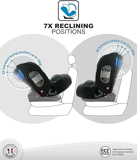 Nania Malta Grey Black Baby Car Seat Nania Yallatoys