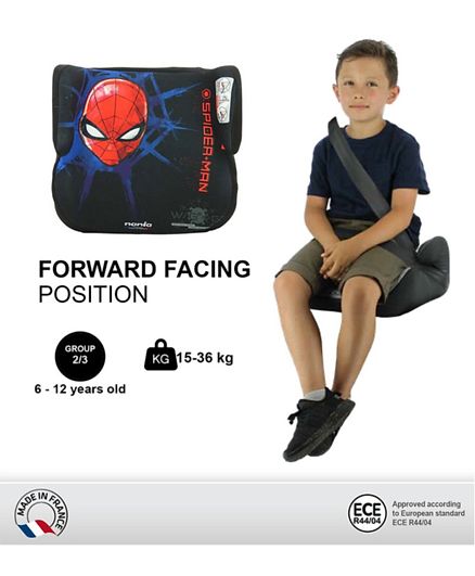 Nania Marvel Topo Kids Booster Car Seat Spiderman Face Nania Yallatoys