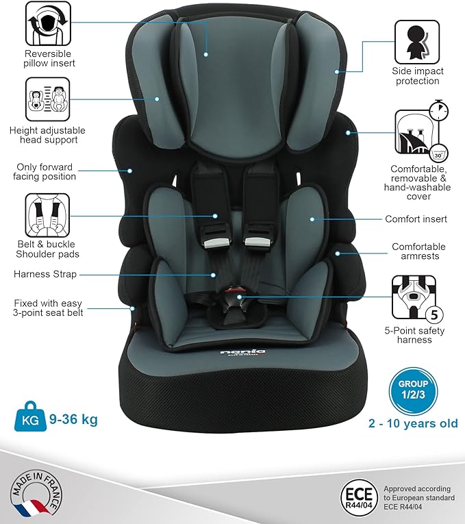 Nania Beline Carseat Gris Nania Yallatoys