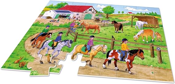 Buy Noris Xxl Puzzle Pony Farm 45Pcs | Yallatoys.com