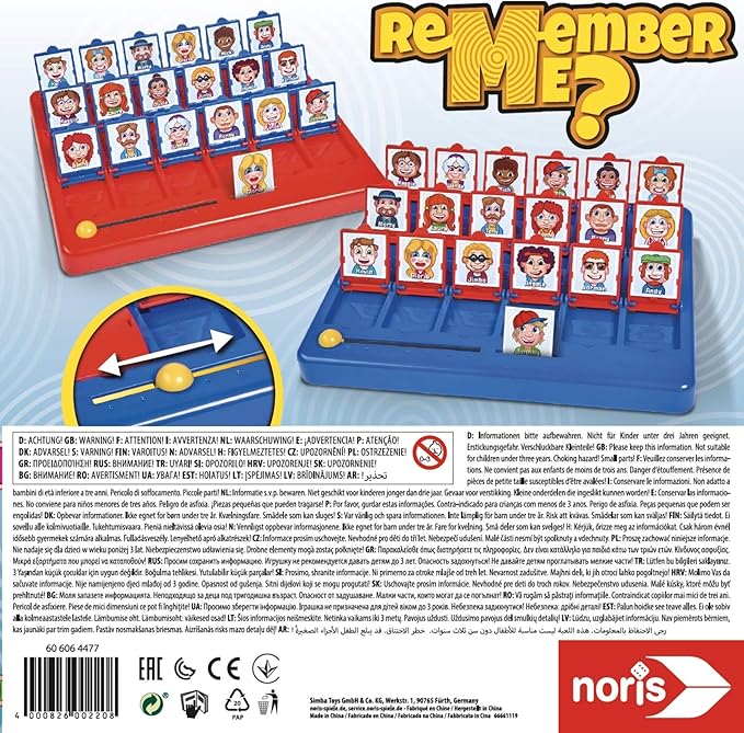 Buy Noris Remember me The guessing Game with 18 Different Characters | Yallatoys.com