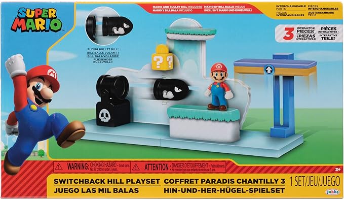 Buy Super Mario Nintendo 2.5 Inch Action Figure Switchback Hill Playset | Yallatoys.com