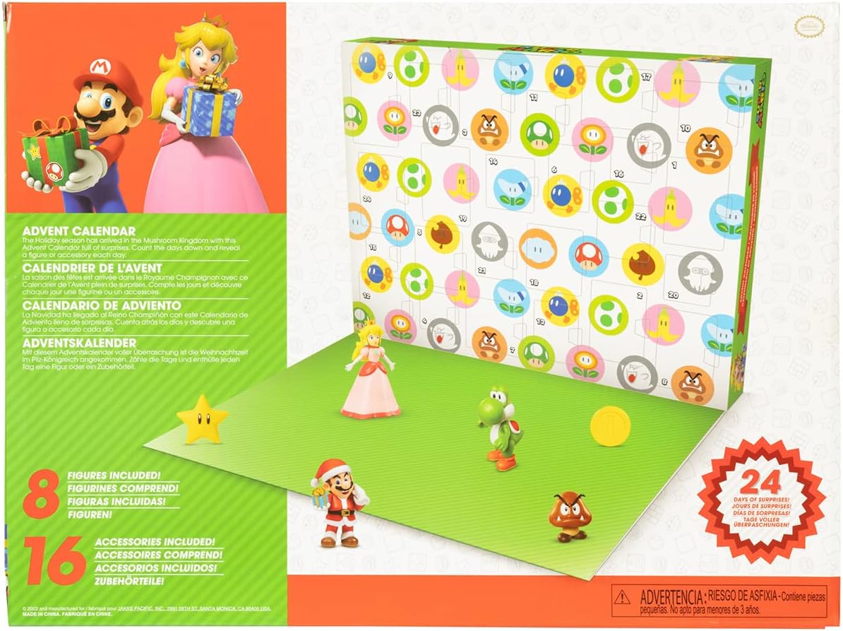Buy Nintendo Super Mario Holiday Advent Calendar | Yallatoys.com