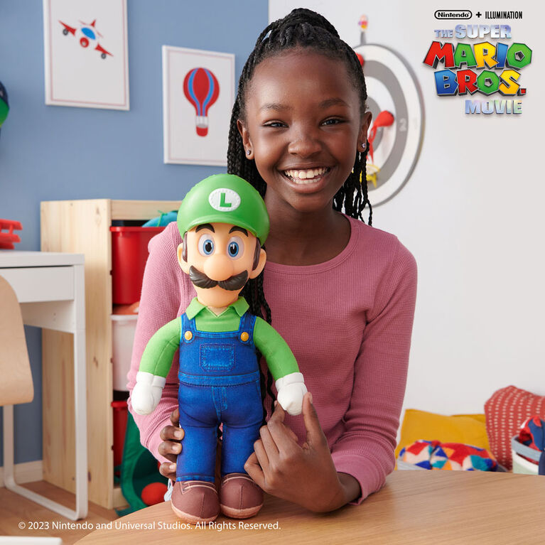 Buy Nintendo Super Mario Movie 15inch Posable Plush Luigi | Yallatoys.com