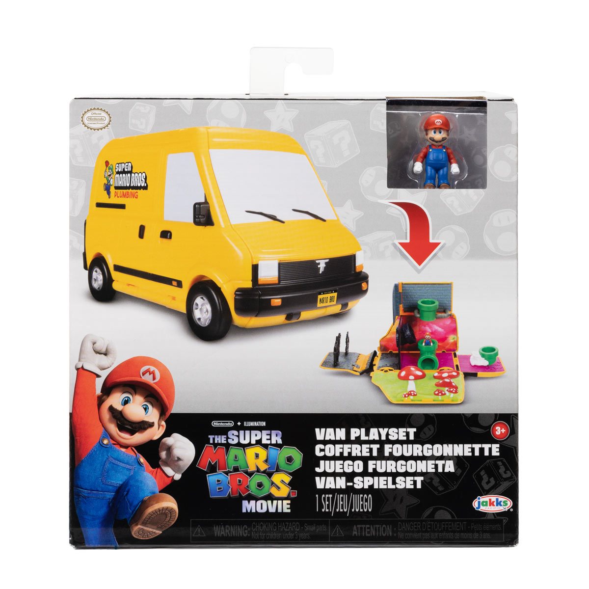 Buy Nintendo Super Mario Movie Van Playset with 1.25inch Mini Mario Figure | Yallatoys.com