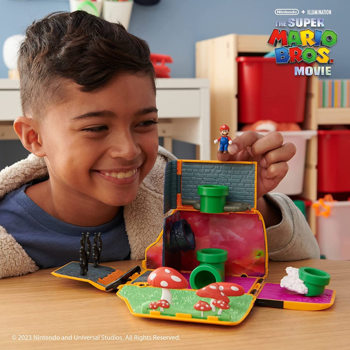 Buy Nintendo Super Mario Movie Van Playset with 1.25inch Mini Mario Figure | Yallatoys.com