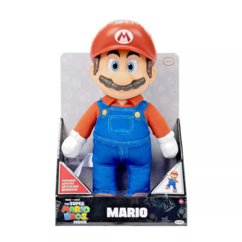 Buy Nintendo Super Mario Movie 15inch Posable Plush Mario | Yallatoys.com
