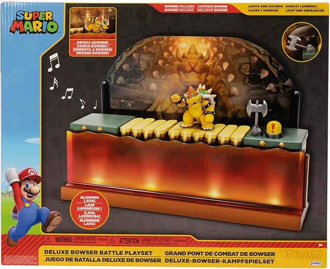 Buy Nintendo Deluxe Bowser Battle Playset (Sold Separately Subject To Availability) | Yallatoys.com