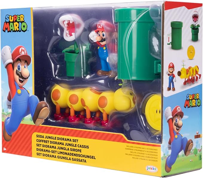 Buy Nintendo Super Mario Soda Jungle Diorama Figure Set | Yallatoys.com