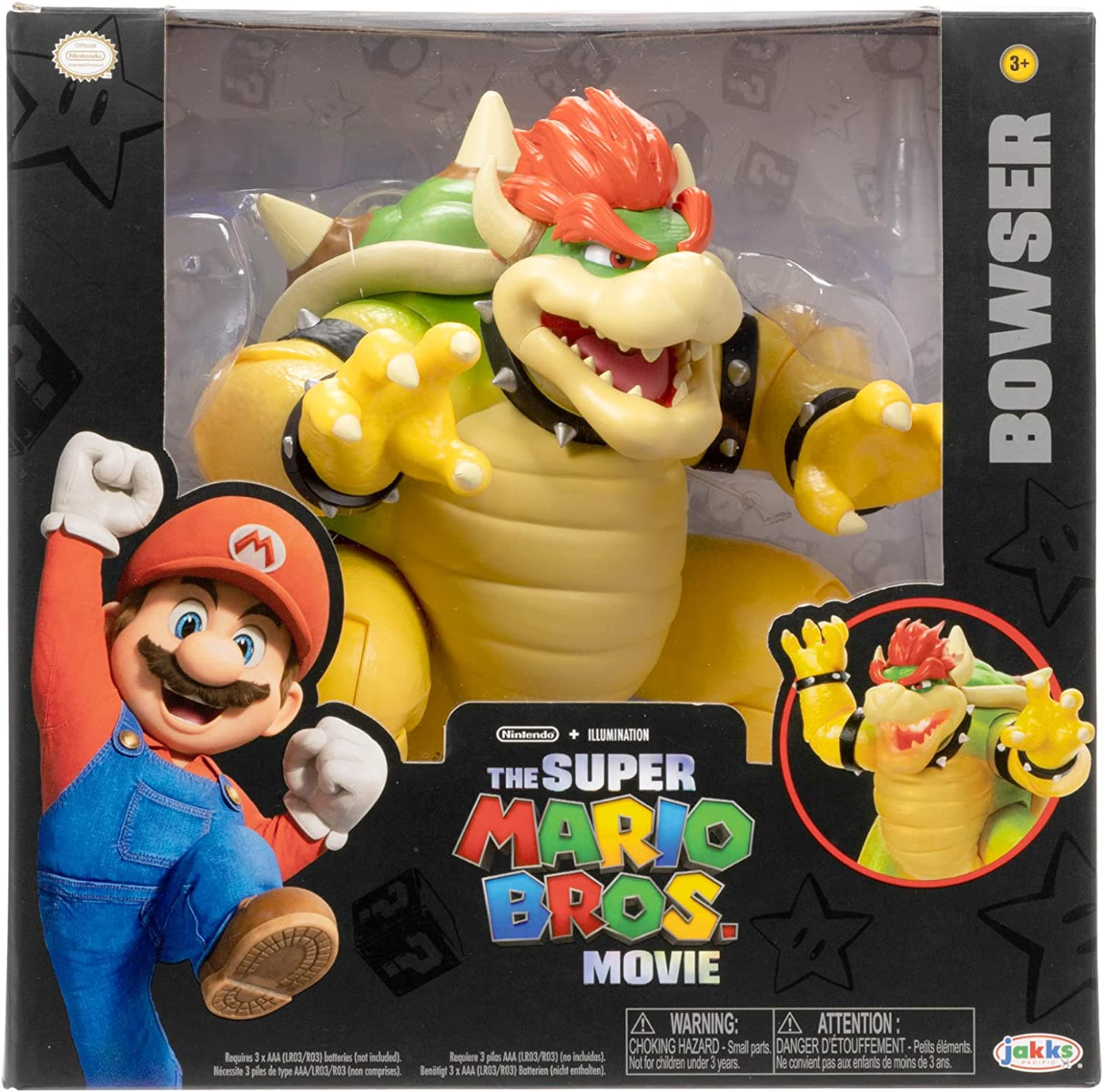 Buy Nintendo Super Mario Movie 7inch Fire Breathing Bowser Figure | Yallatoys.com
