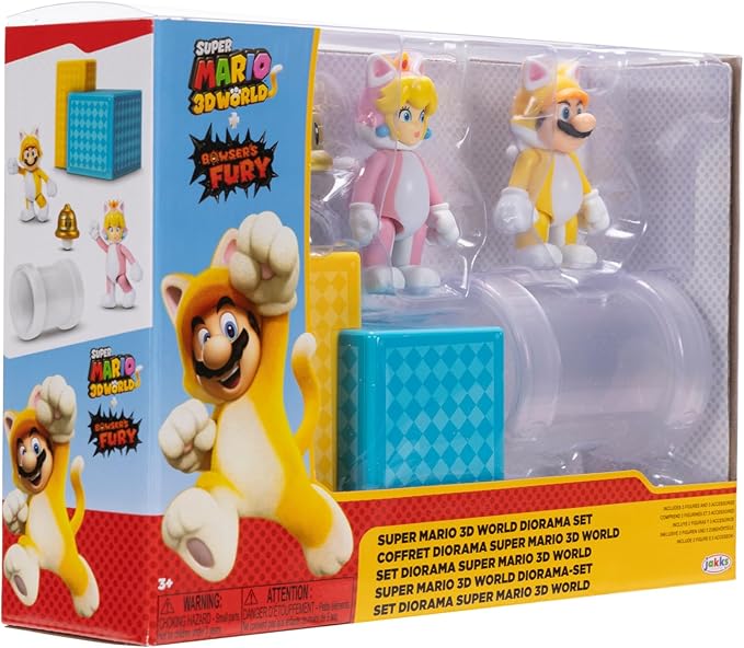 Buy Nintendo 2.5inch Action Figures 3D World Diorama Set | Yallatoys.com