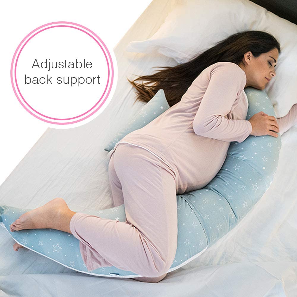 Nuvita Dreamwizard 12 In 1 Pregnancy And Nursing Pillow With Back Support  7100 Gray Star Nuvita Yallatoys