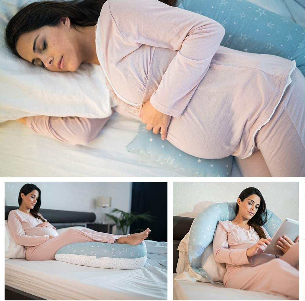 Nuvita Dreamwizard 12 In 1 Pregnancy And Nursing Pillow With Back Support  7100 Gray Star Nuvita Yallatoys