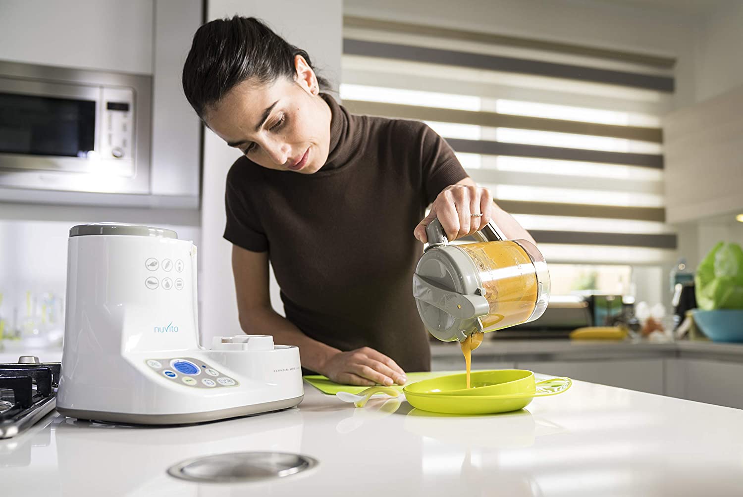 Nuvita Pappasana Vapor Combo 6 In 1. Food Processor  Steam Bottle Warmer  Sterilizer Nuvita Yallatoys