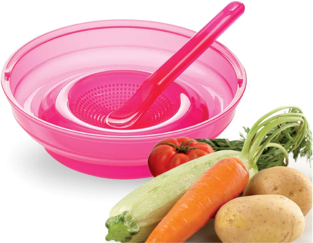 Nuvita Pappafacile 4 In 1. Multi Use Foodprocessor Set. Pink Nuvita Yallatoys