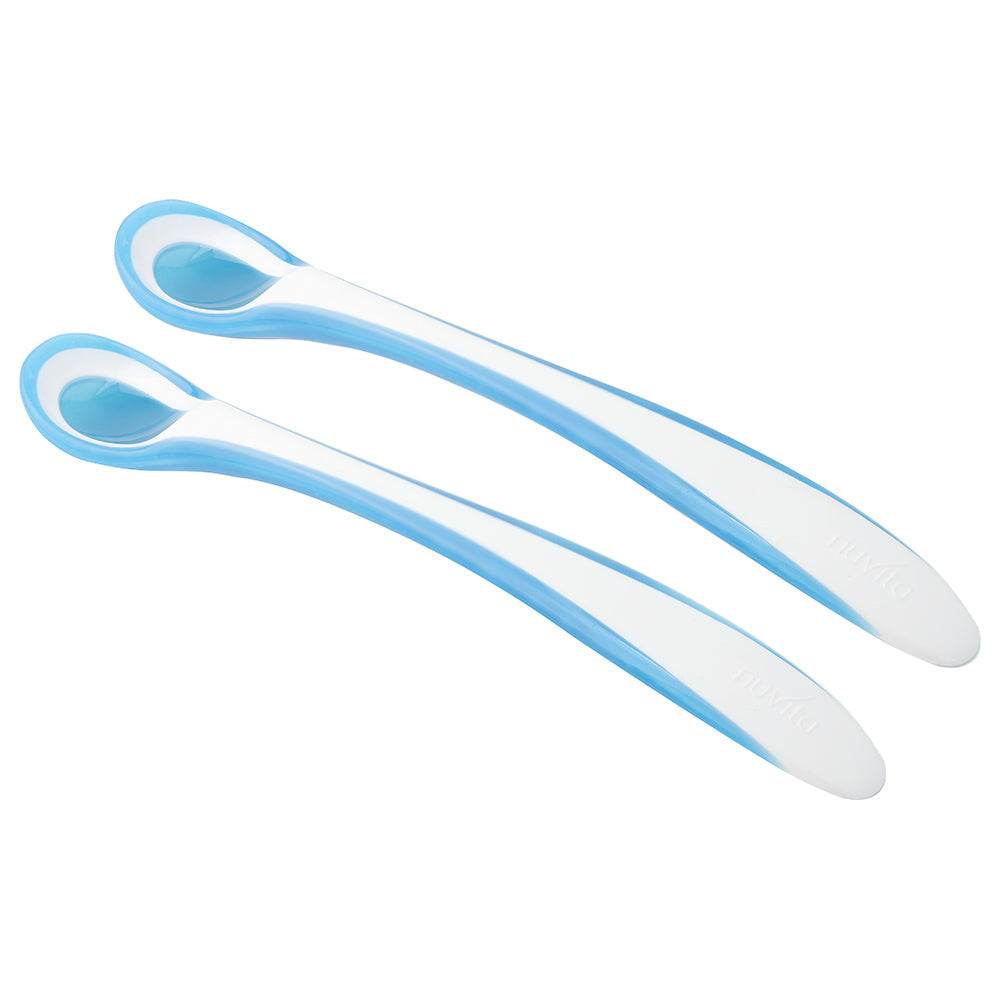 Nuvita Set 2 Thermosensitive Spoons  Blue Nuvita Yallatoys