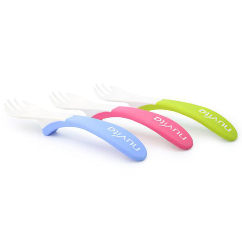 Nuvita Set Easy Eating Plastic Spoon And Fork - 1 Nuvita Yallatoys