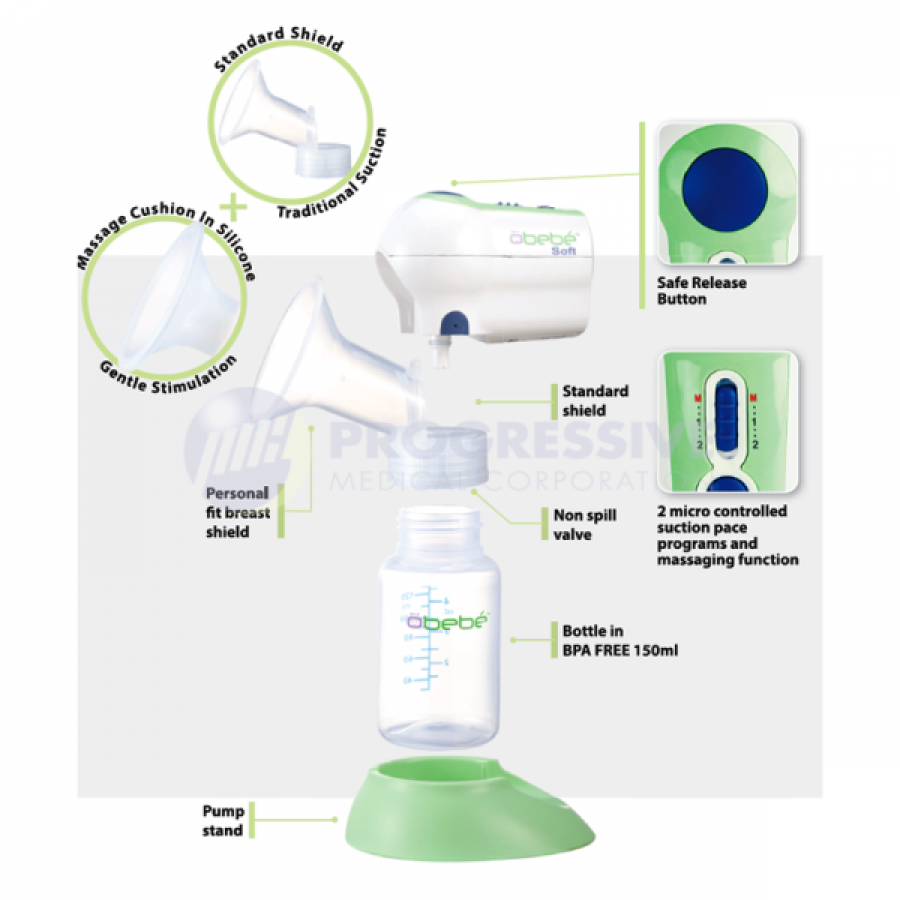Obebe Professional Electronic Portable Breast Pump Obebe Yallatoys
