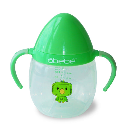 Obebe Straw Cup Green 240ml Obebe Yallatoys