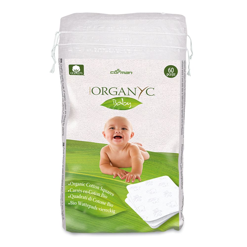 Organyc 100 Percent Organic Cotton Squares 60pcs Organyc Yallatoys