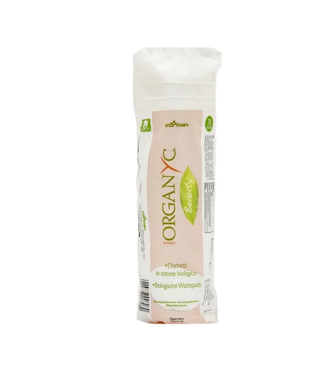 Organyc Certified Beauty Organic Cotton pads 70Pcs Organyc Yallatoys