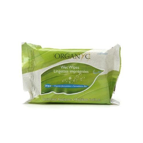 Organyc 100 Percent Organic Cotton Intimate Wipes 20Pcs Organyc Yallatoys