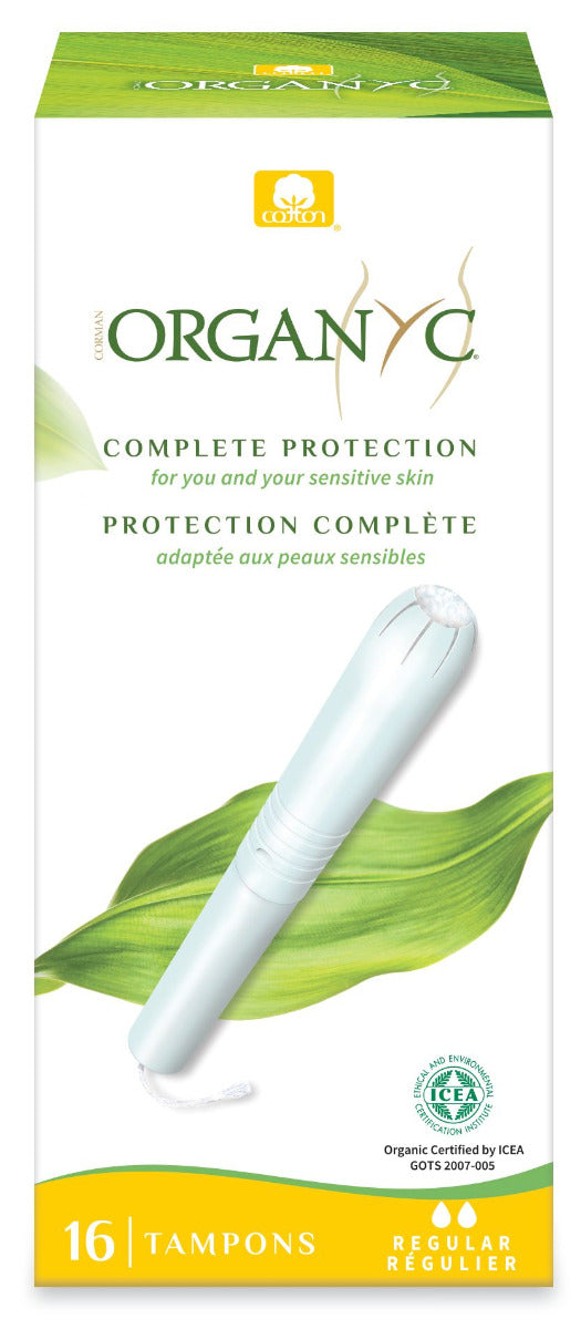 Organyc 100 Percent Organic Cotton Tampons With Cardboard Applicator Regular 16Pcs Organyc Yallatoys