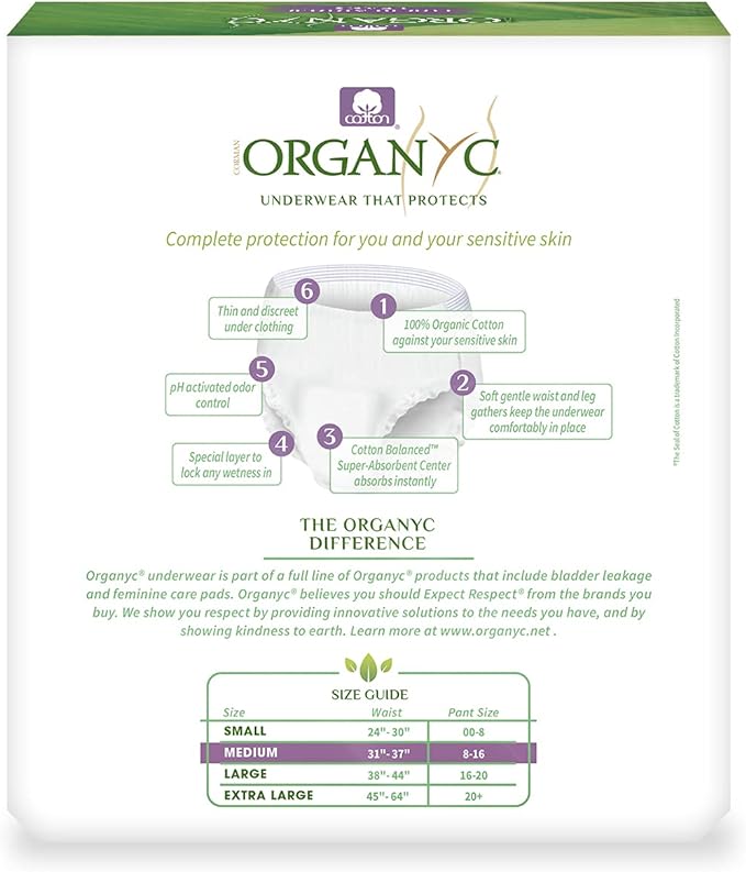 Organyc Protective Underwear Size M Organyc Yallatoys