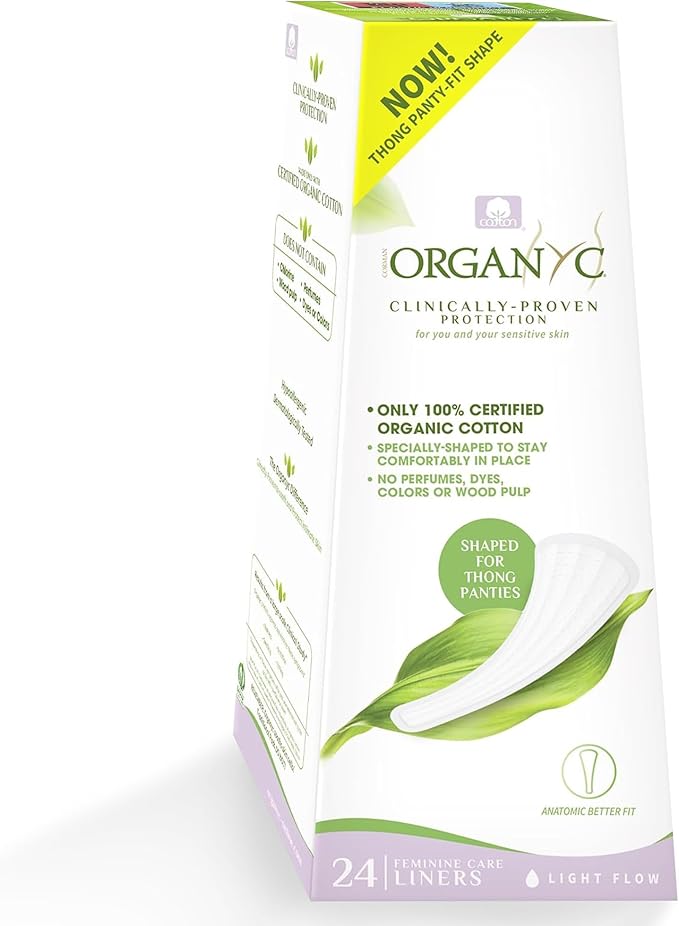 Organyc Organic Thong Panty Liners 24pcs Organyc Yallatoys