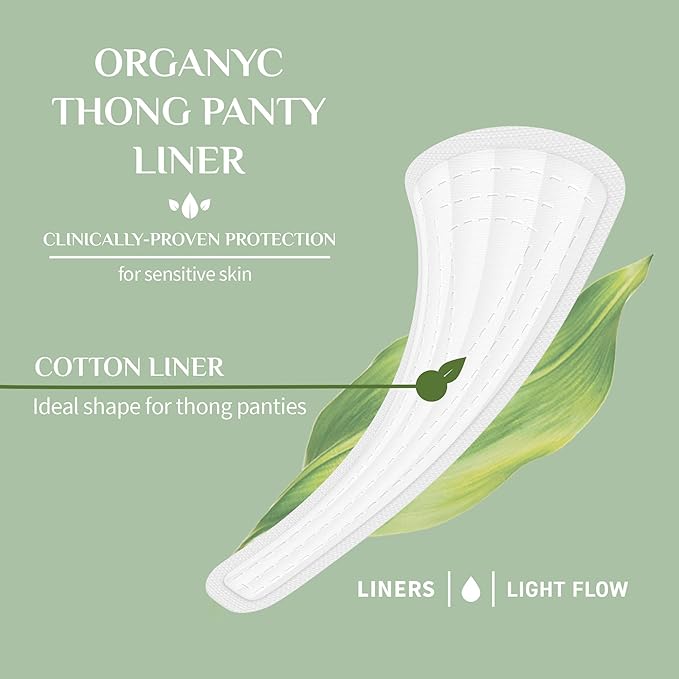 Organyc Organic Thong Panty Liners 24pcs Organyc Yallatoys