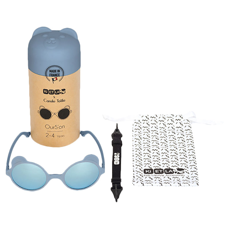 Buy Ki Et La Ourson Sunglasses Silver Blue 2-4 years | Yallatoys.com