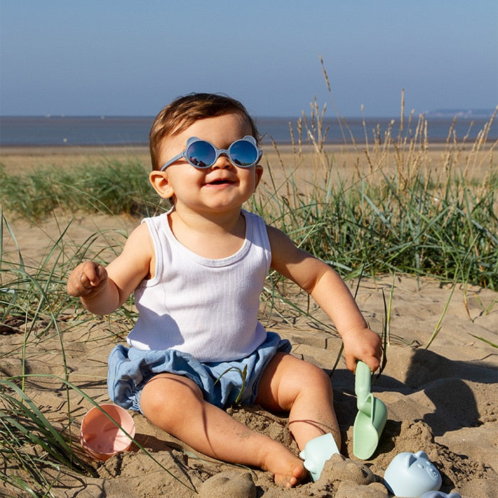 Buy Ki Et La Ourson Sunglasses Silver Blue 2-4 years | Yallatoys.com