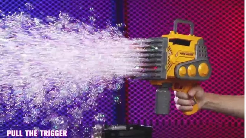 Buy Bubble Gun Engineering Car 80Holes Automatic Gun with light Rechargeable | Yallatoys.com