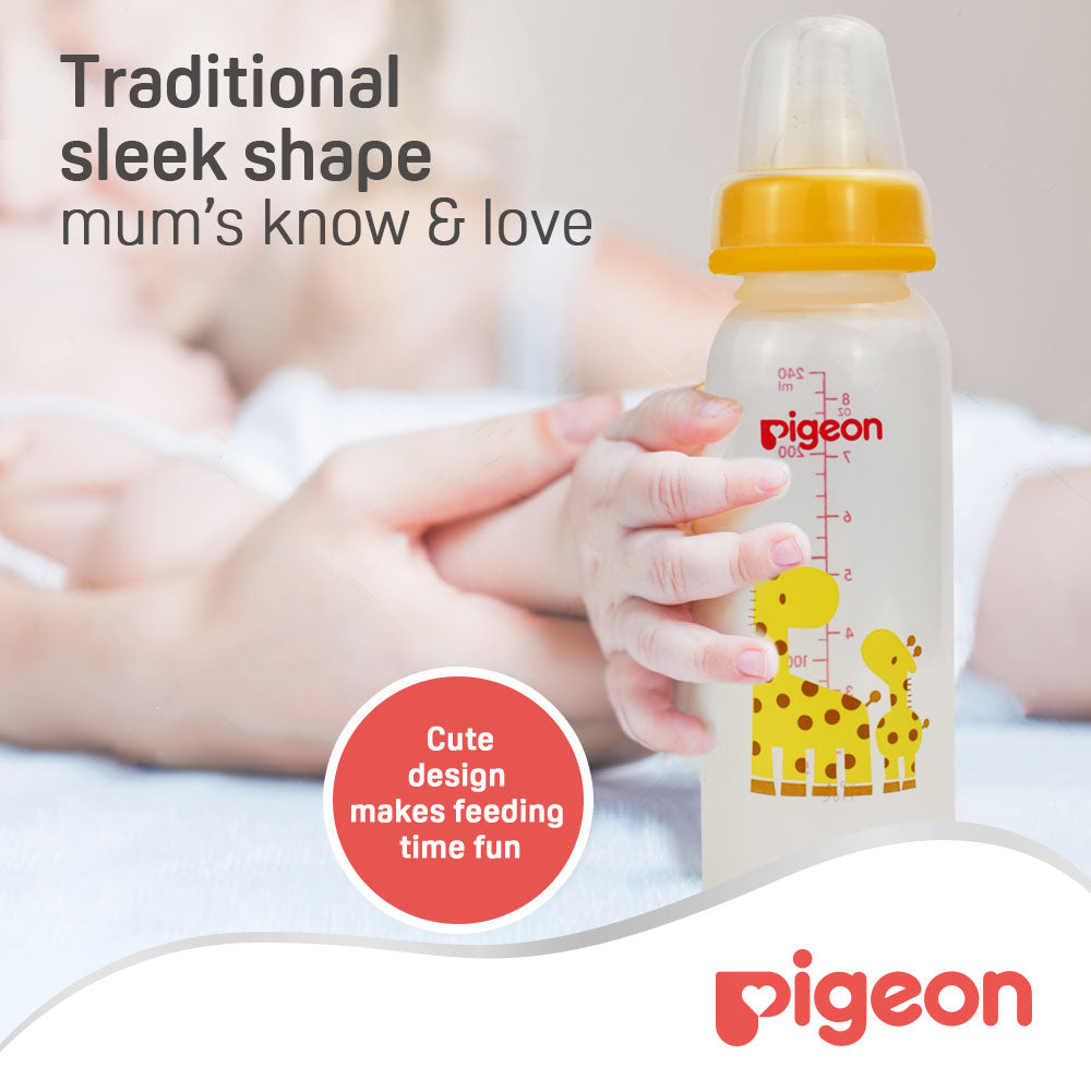 Pigeon Plastic Bottle Sn 240 Ml Animals Pigeon Yallatoys